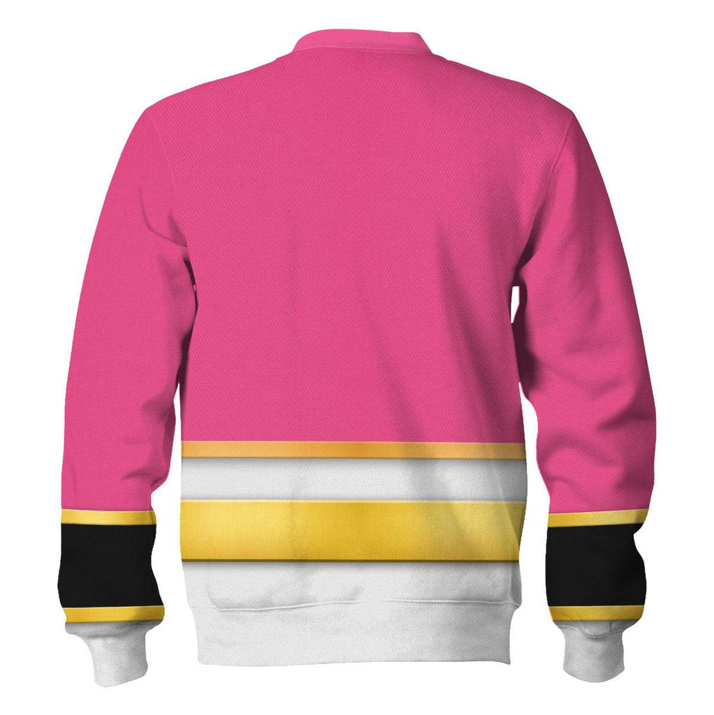 OodieGang Megaforce Pink Ranger Hoodies Sweatshirt T-shirt Hawaiian Sweatpants - OodieGang.com