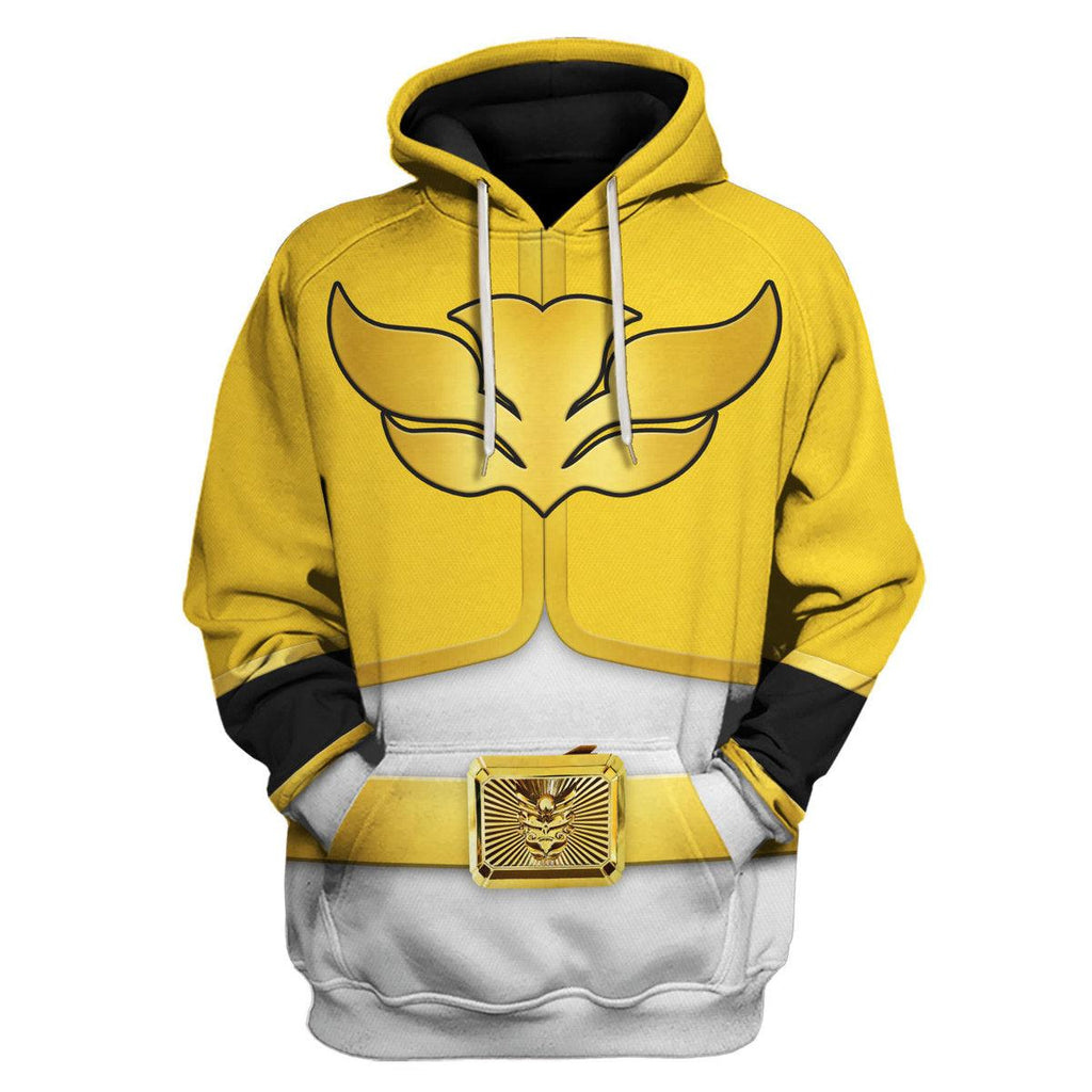 OodieGang Megaforce Yellow Ranger Hoodies Sweatshirt T-shirt Hawaiian Sweatpants - OodieGang.com