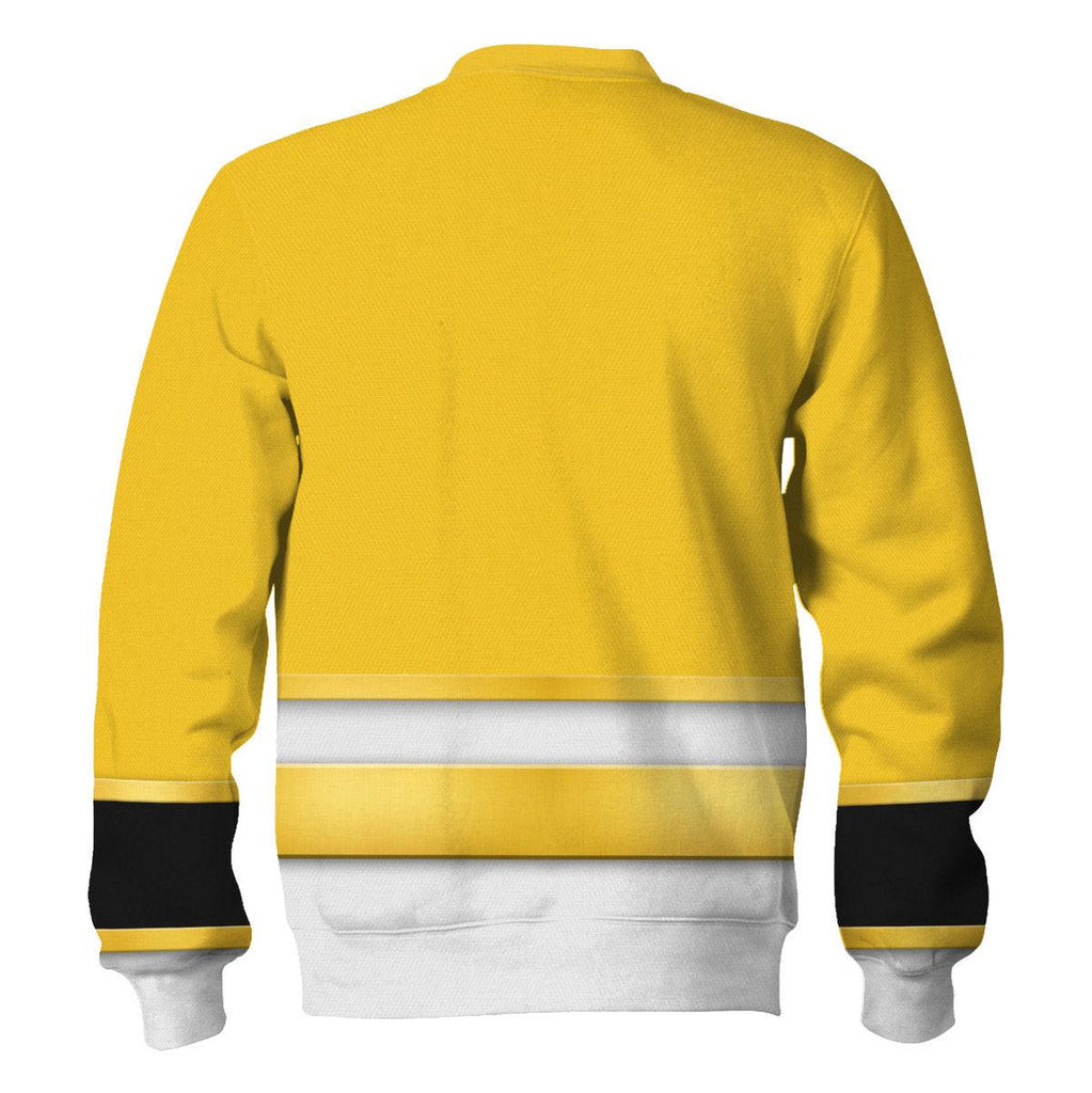 OodieGang Megaforce Yellow Ranger Hoodies Sweatshirt T-shirt Hawaiian Sweatpants - OodieGang.com