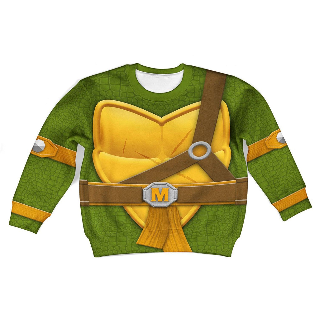 OodieGang Michelangelo Costume Cosplay Kid Hoodie Sweatshirt T-Shirt - OodieGang.com