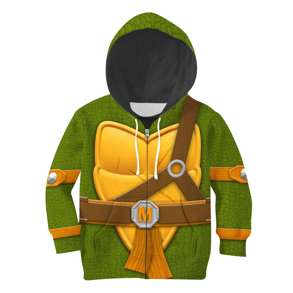 OodieGang Michelangelo Costume Cosplay Kid Hoodie Sweatshirt T-Shirt - OodieGang.com