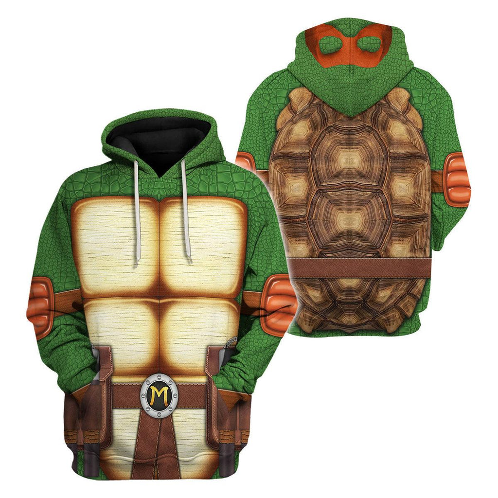 CustomsPig Michelangelo Ninja Turtles Costume Hoodie Sweatshirt T-Shirt ZipHoodie Sweatpants - CustomsPig.com