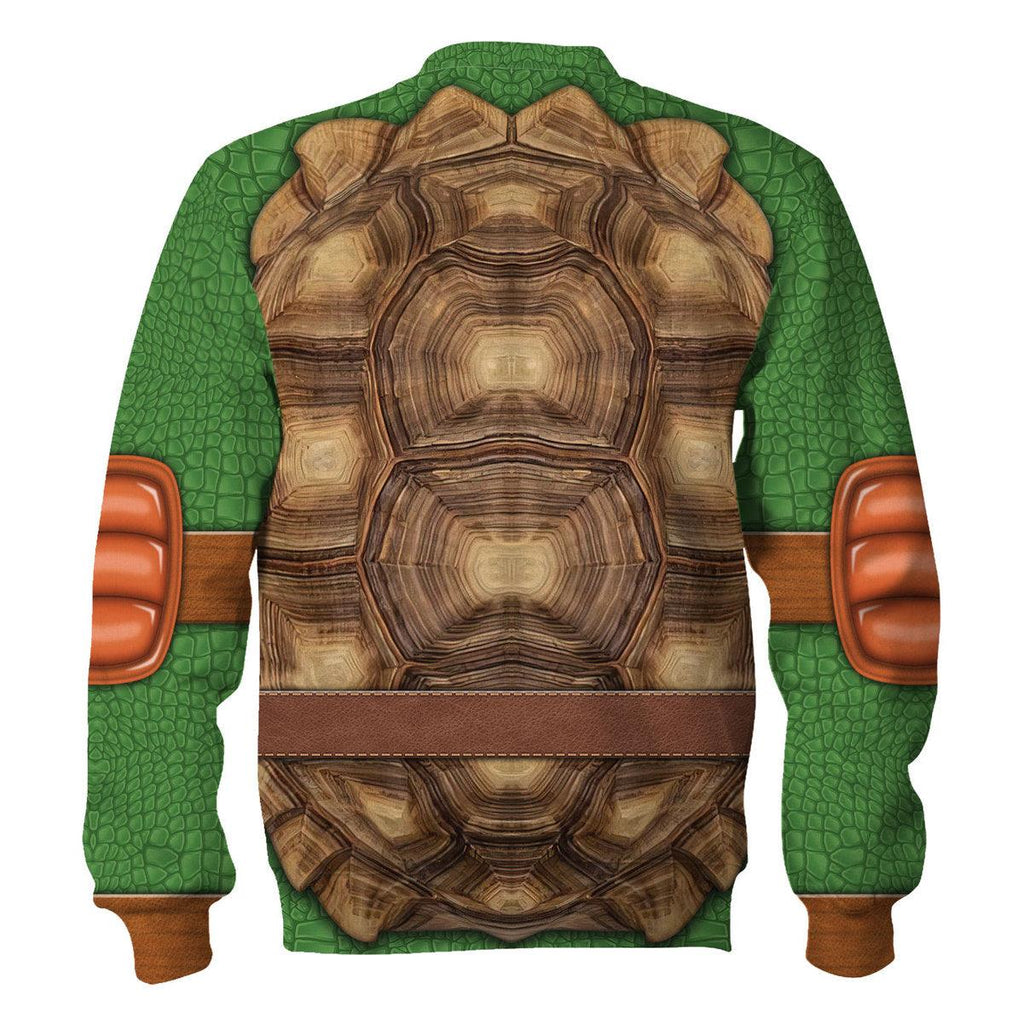 OodieGang Michelangelo Ninja Turtles Costume Hoodie Sweatshirt T-Shirt ZipHoodie Sweatpants - OodieGang.com