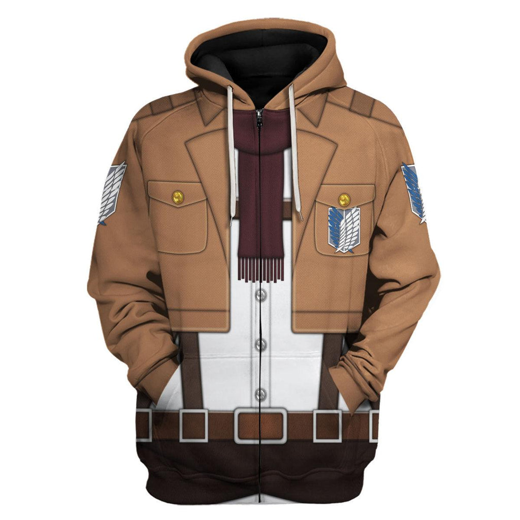 OodieGang Mikasa Ackerman Costume Hoodie Sweatshirt T-Shirt Sweatpants - OodieGang.com