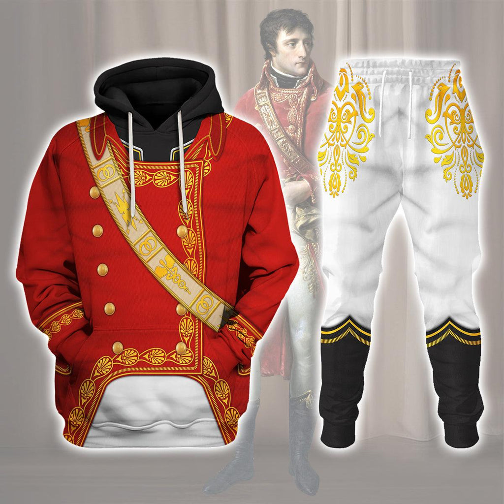 Oodiegang Napoleon I in First Consul Uniform All Over Print Hoodie Sweatshirt T-Shirt Tracksuit - Oodiegang.com