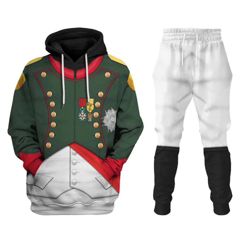 Oodiegang Napoleon I In His Chasseur Uniform All Over Print Hoodie Sweatshirt T-Shirt Tracksuit - Oodiegang.com