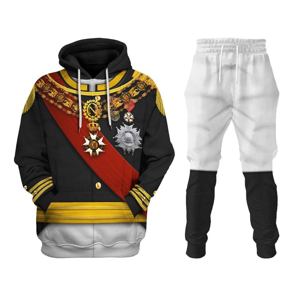 Oodiegang Napoleon III in Coronation Robes Uniform All Over Print Hoodie Sweatshirt T-Shirt Tracksuit - Oodiegang.com