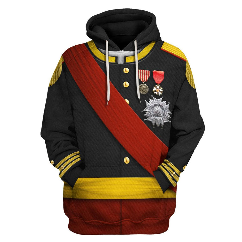 Oodiegang Napoleon III Uniform All Over Print Hoodie Sweatshirt T-Shirt Tracksuit - Oodiegang.com