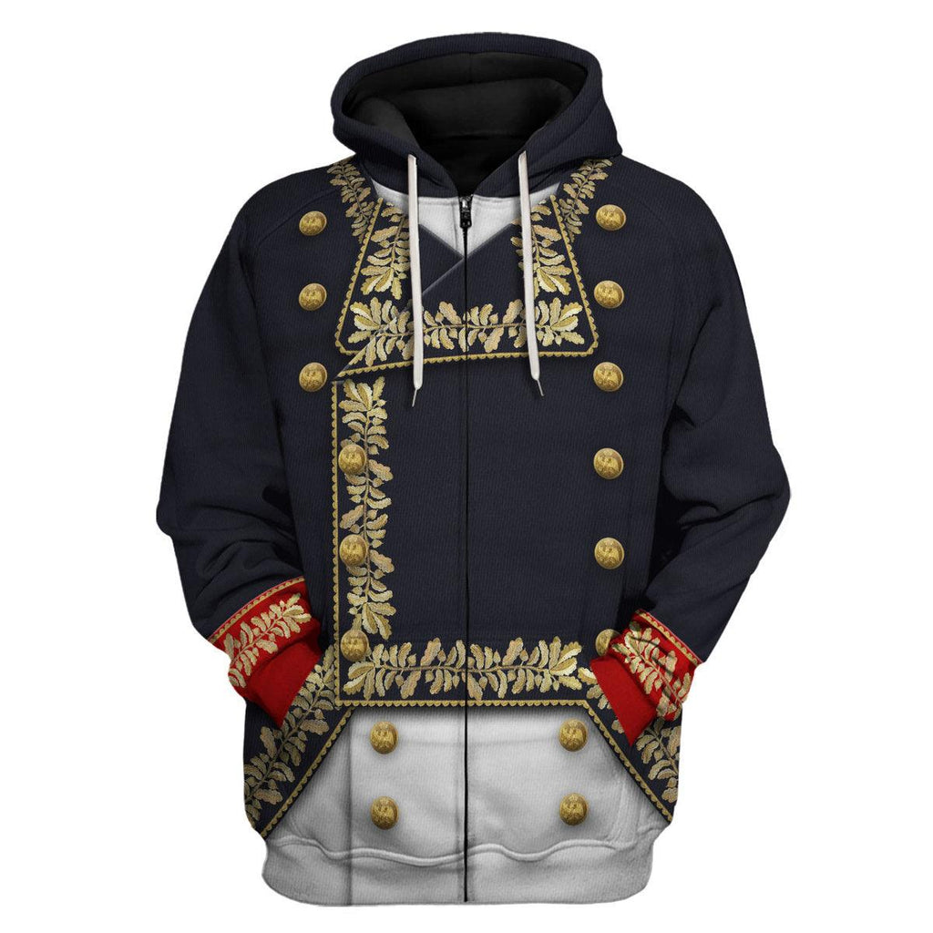 Oodiegang Napoleon in His General Uniform All Over Print Hoodie Sweatshirt T-Shirt Tracksuit - Oodiegang.com