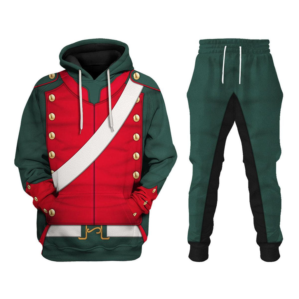 Oodiegang Napoleonic French Light Cavalry-Lancer (1812-1815) Uniform All Over Print Hoodie Sweatshirt T-Shirt Tracksuit - Oodiegang.com