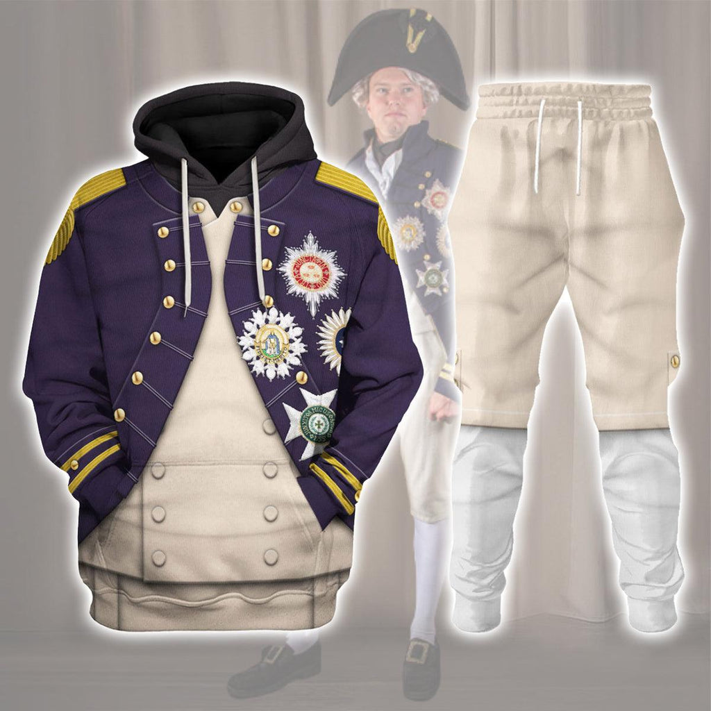 Oodiegang Nelson Uniform As Worn At Trafalgar All Over Print Hoodie Sweatshirt T-Shirt Tracksuit - DucG