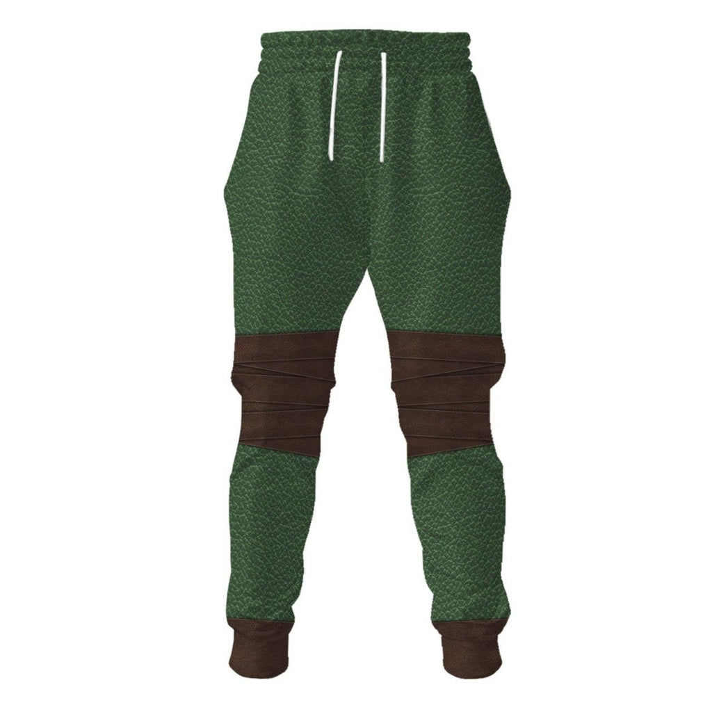 OodieGang Ninja Turtles Michelangelo Costume Hoodie Sweatshirt T-Shirt ZipHoodie Sweatpants - OodieGang.com