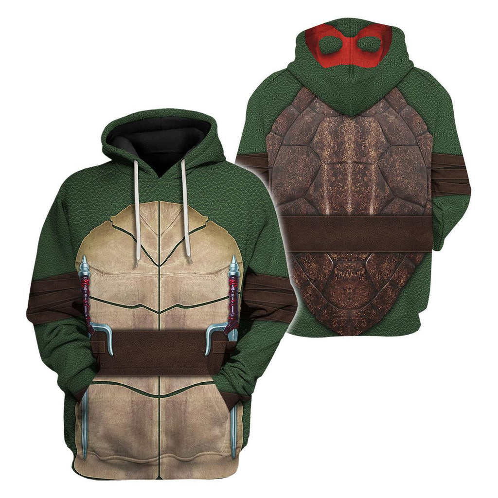 CustomsPig Ninja Turtles Raphael Costume Hoodie Sweatshirt T-Shirt ZipHoodie Sweatpants - CustomsPig.com