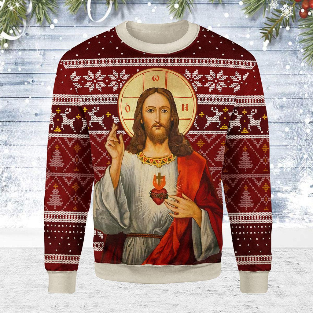 OodieGang Orthodox Jesus Christmas Sweater - OodieGang.com