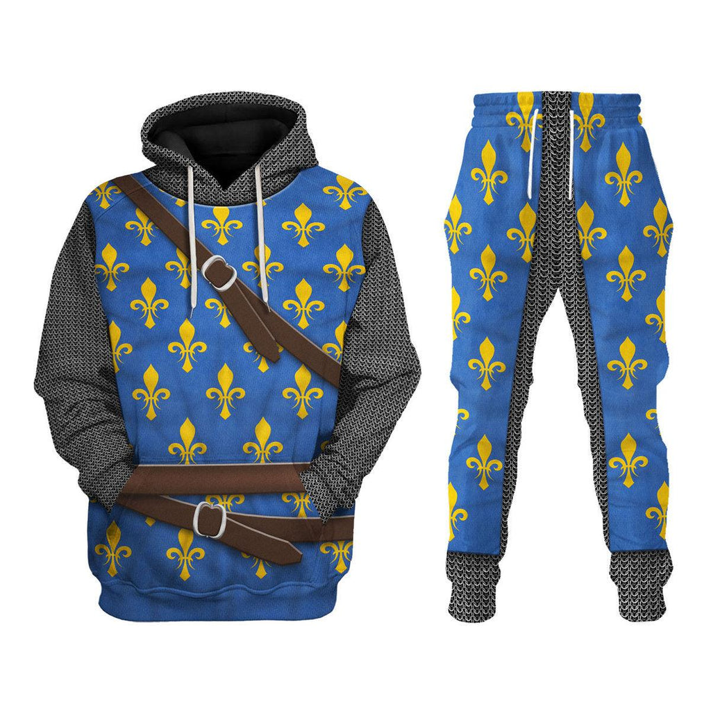 Oodiegang Philip II Augustus Knight Costume Hoodie Sweatshirt T-Shirt Tracksuit - Oodiegang.com