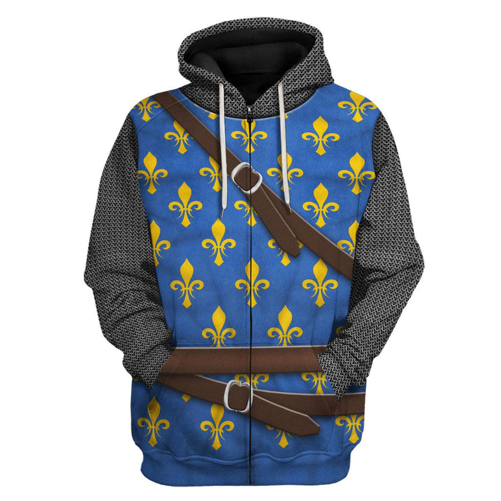 Oodiegang Philip II Augustus Knight Costume Hoodie Sweatshirt T-Shirt Tracksuit - Oodiegang.com