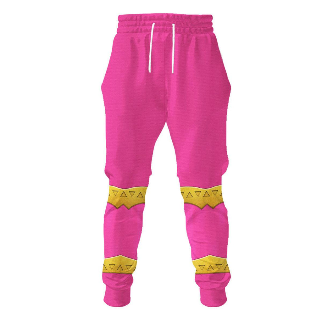 OodieGang Pink Amelia Ranger Dino Fury Hoodies Sweatshirt T-Shirt Zip Hoodies Sweatpants - OodieGang.com