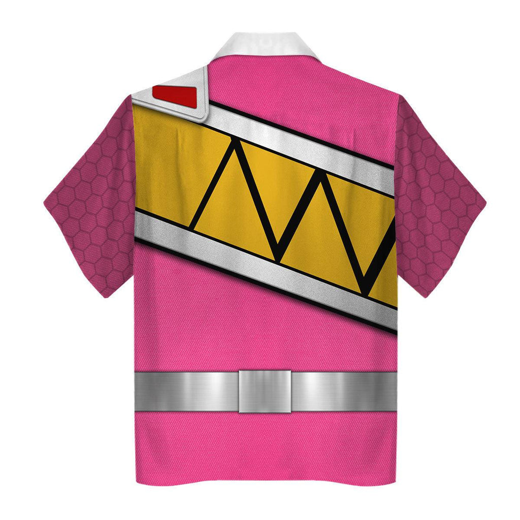 OodieGang Pink Power Rangers Dino Charge Hoodies Sweatshirt T-shirt Hawaiian Tracksuit - OodieGang.com