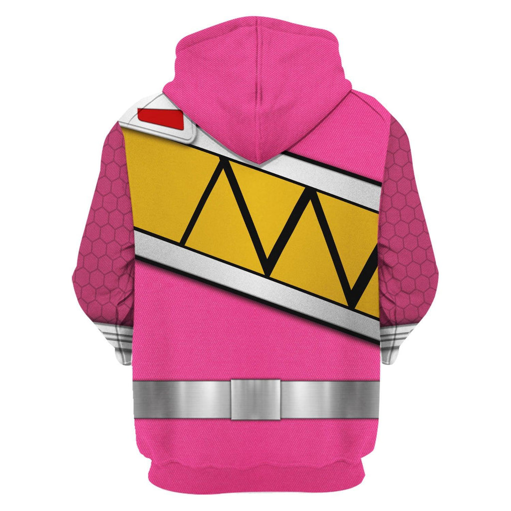 OodieGang Pink Power Rangers Dino Charge Hoodies Sweatshirt T-shirt Hawaiian Tracksuit - OodieGang.com