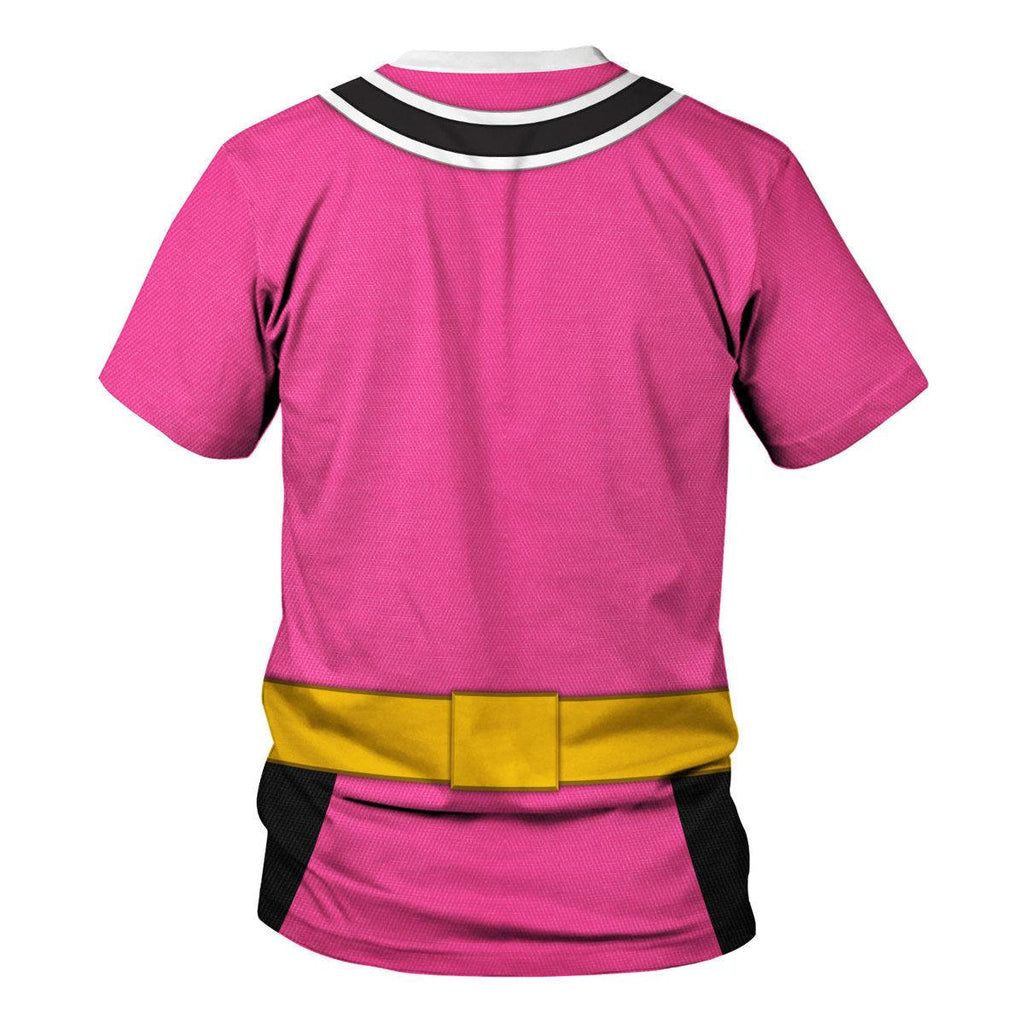 Oodiegang Pink Power Rangers Samurai Hoodies Sweatshirt T-shirt Hawaiian Tracksuit - DucG