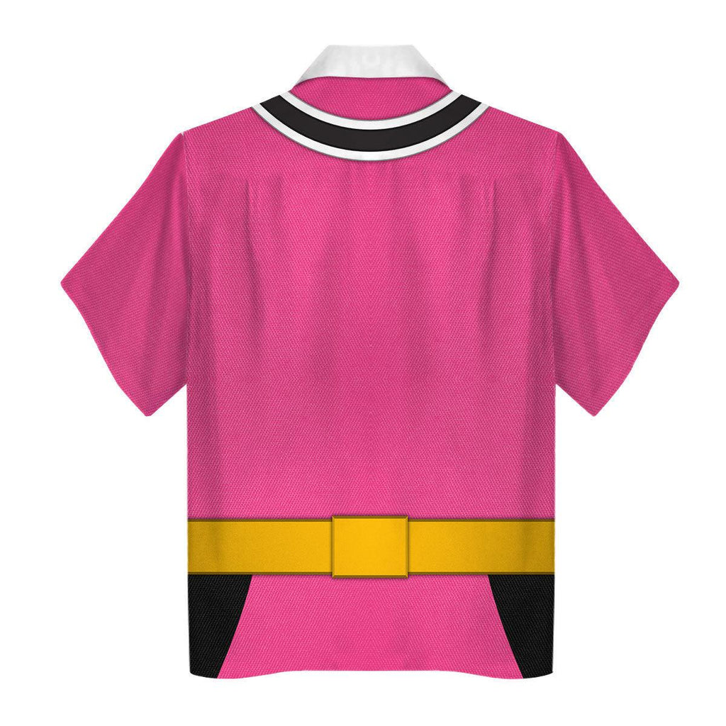 Oodiegang Pink Power Rangers Samurai Hoodies Sweatshirt T-shirt Hawaiian Tracksuit - DucG