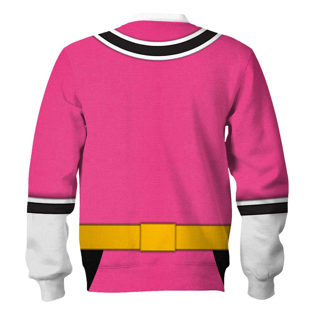 Oodiegang Pink Power Rangers Samurai Hoodies Sweatshirt T-shirt Hawaiian Tracksuit - DucG