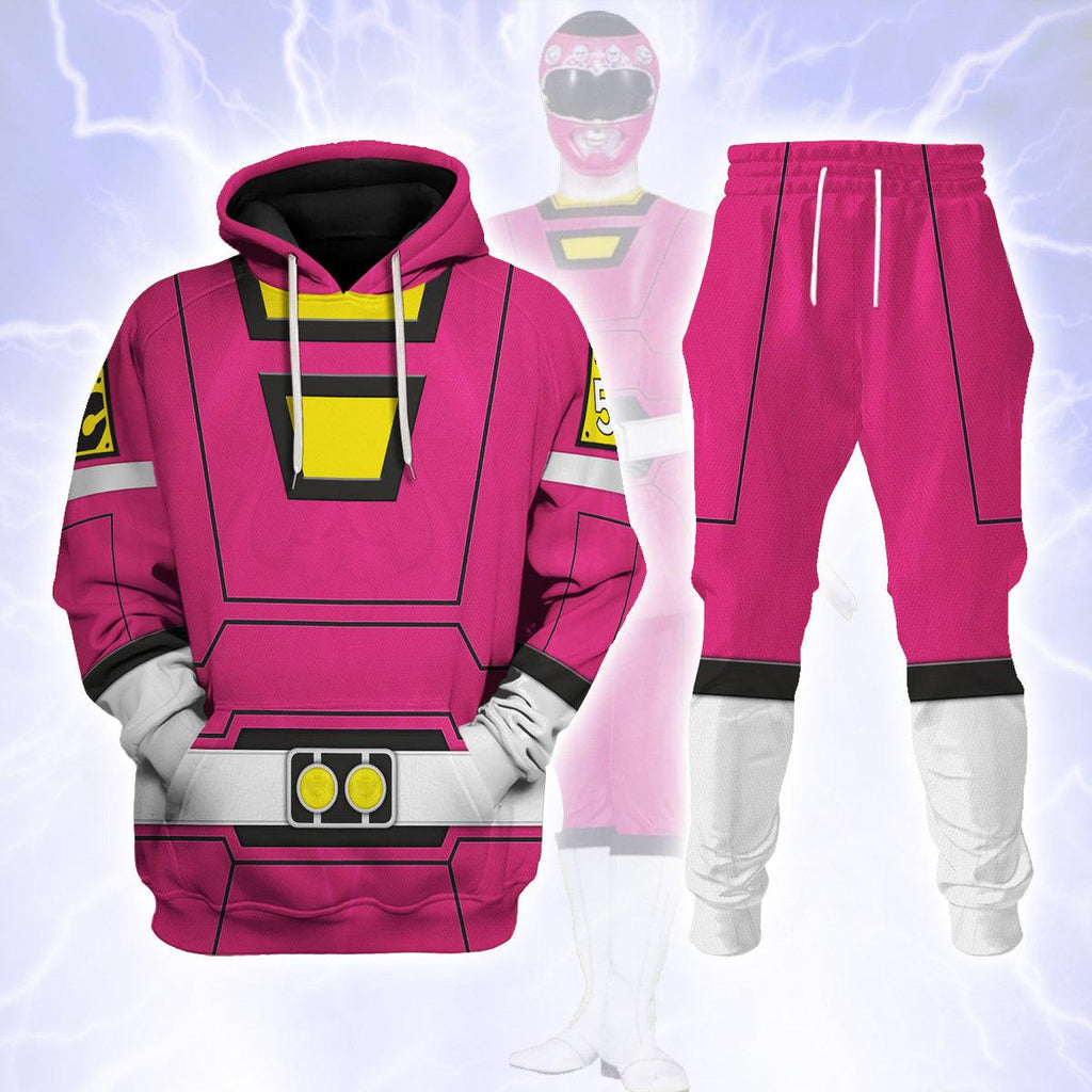 OodieGang Pink Power Rangers Turbo Hoodies Sweatshirt T-shirt Hawaiian Tracksuit - OodieGang.com