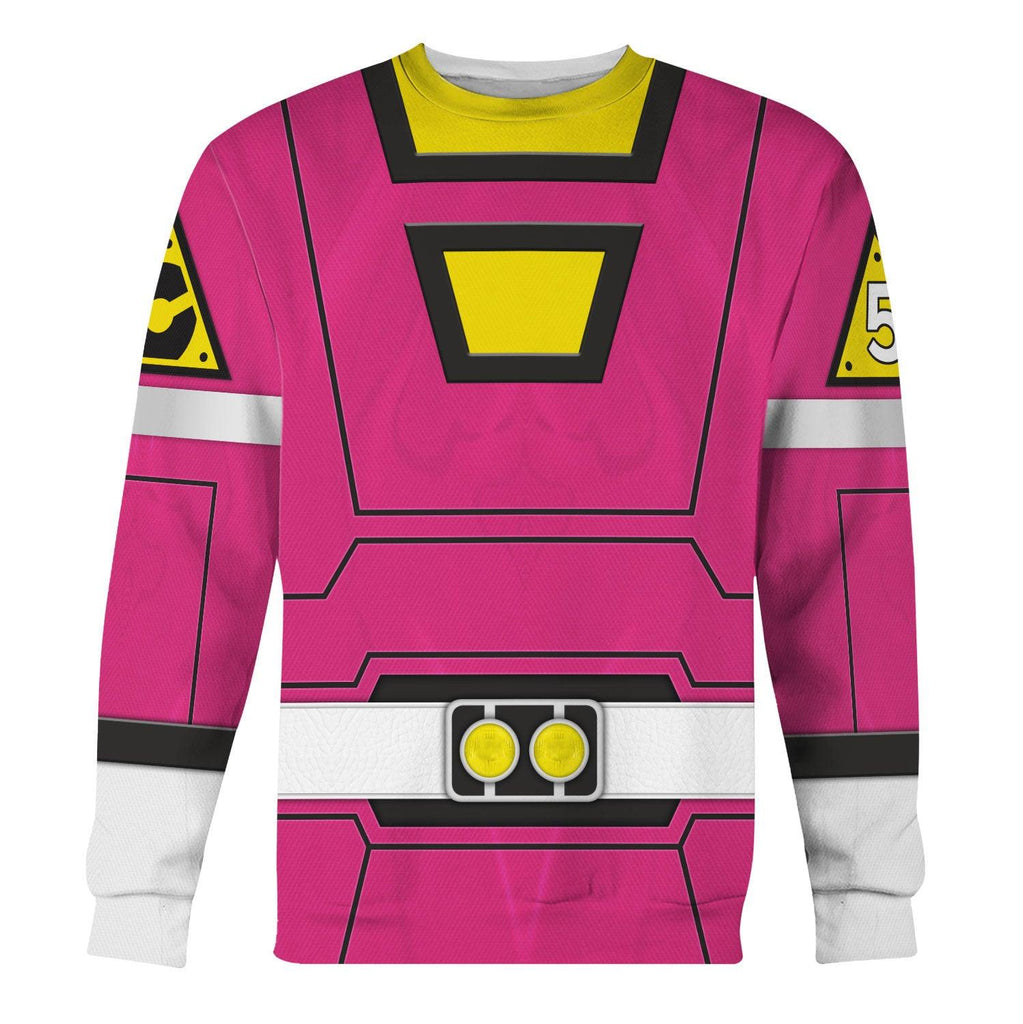 OodieGang Pink Power Rangers Turbo Hoodies Sweatshirt T-shirt Hawaiian Tracksuit - OodieGang.com