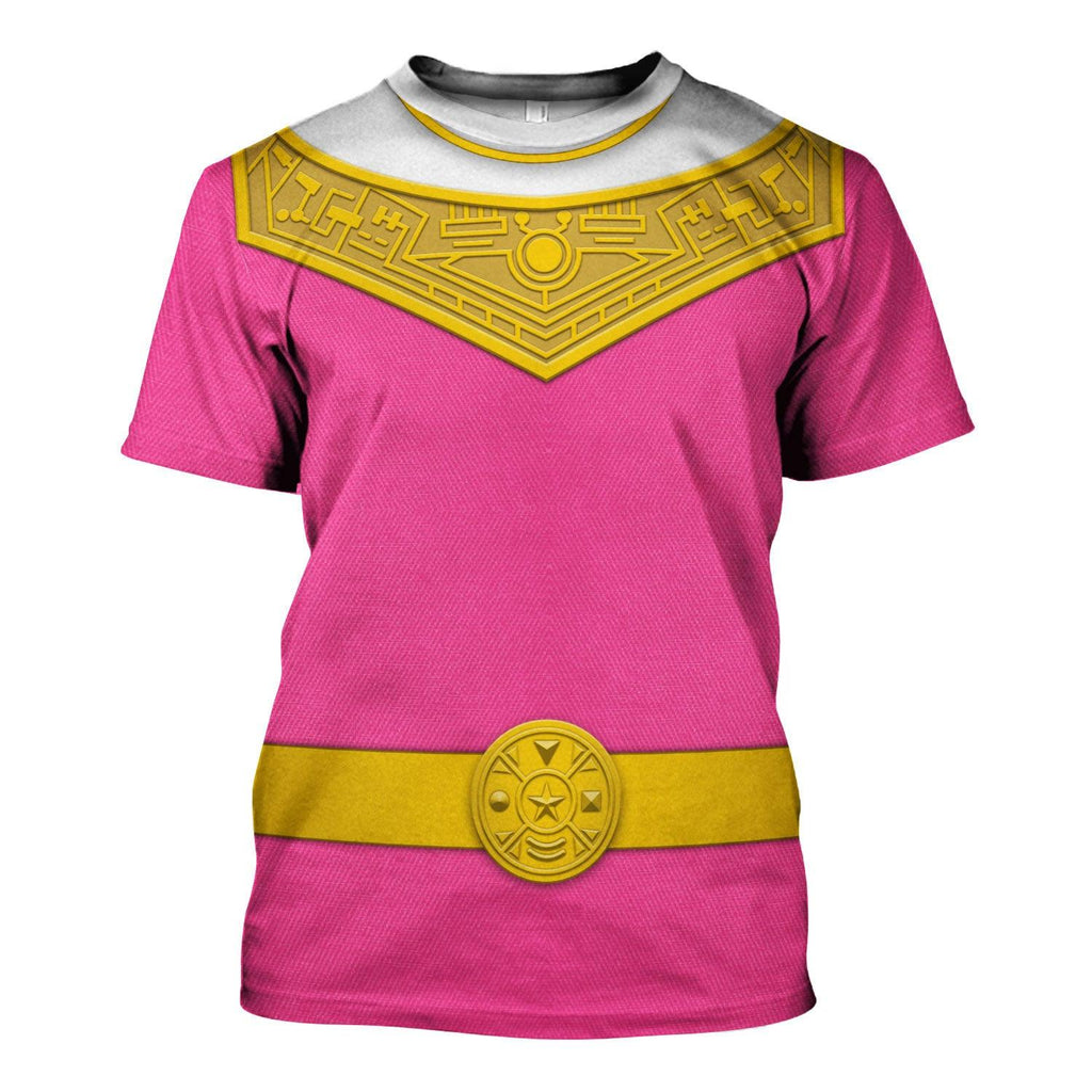 OodieGang Pink Power Rangers Zeo Hoodies Sweatshirt T-shirt Hawaiian Tracksuit - OodieGang.com