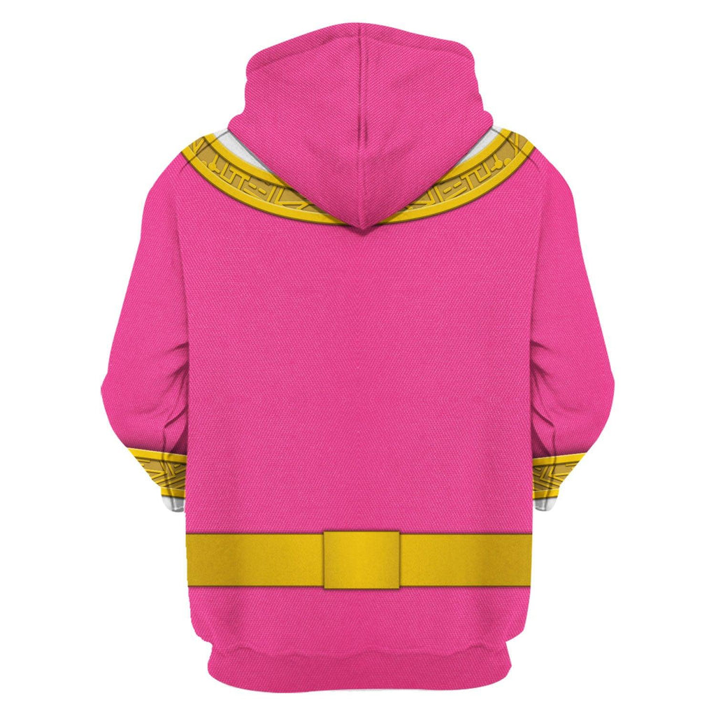 OodieGang Pink Power Rangers Zeo Hoodies Sweatshirt T-shirt Hawaiian Tracksuit - OodieGang.com