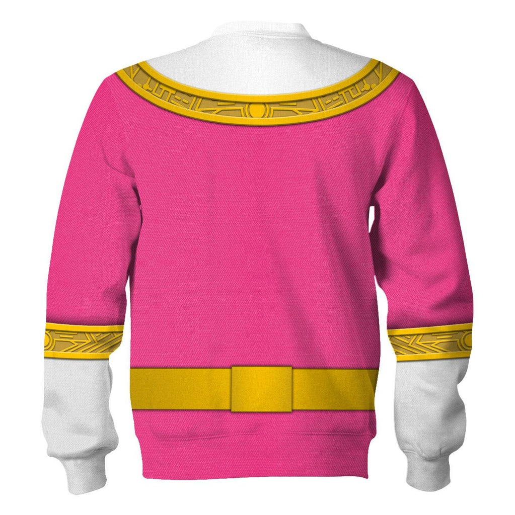 OodieGang Pink Power Rangers Zeo Hoodies Sweatshirt T-shirt Hawaiian Tracksuit - OodieGang.com