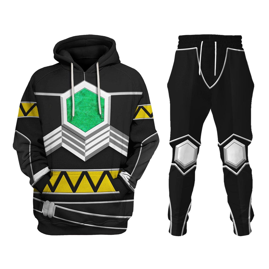 Oodiegang Power Rangers Lost Galaxy Black Costume Hoodie Sweatshirt T-Shirt Tracksuit - Oodiegang.com