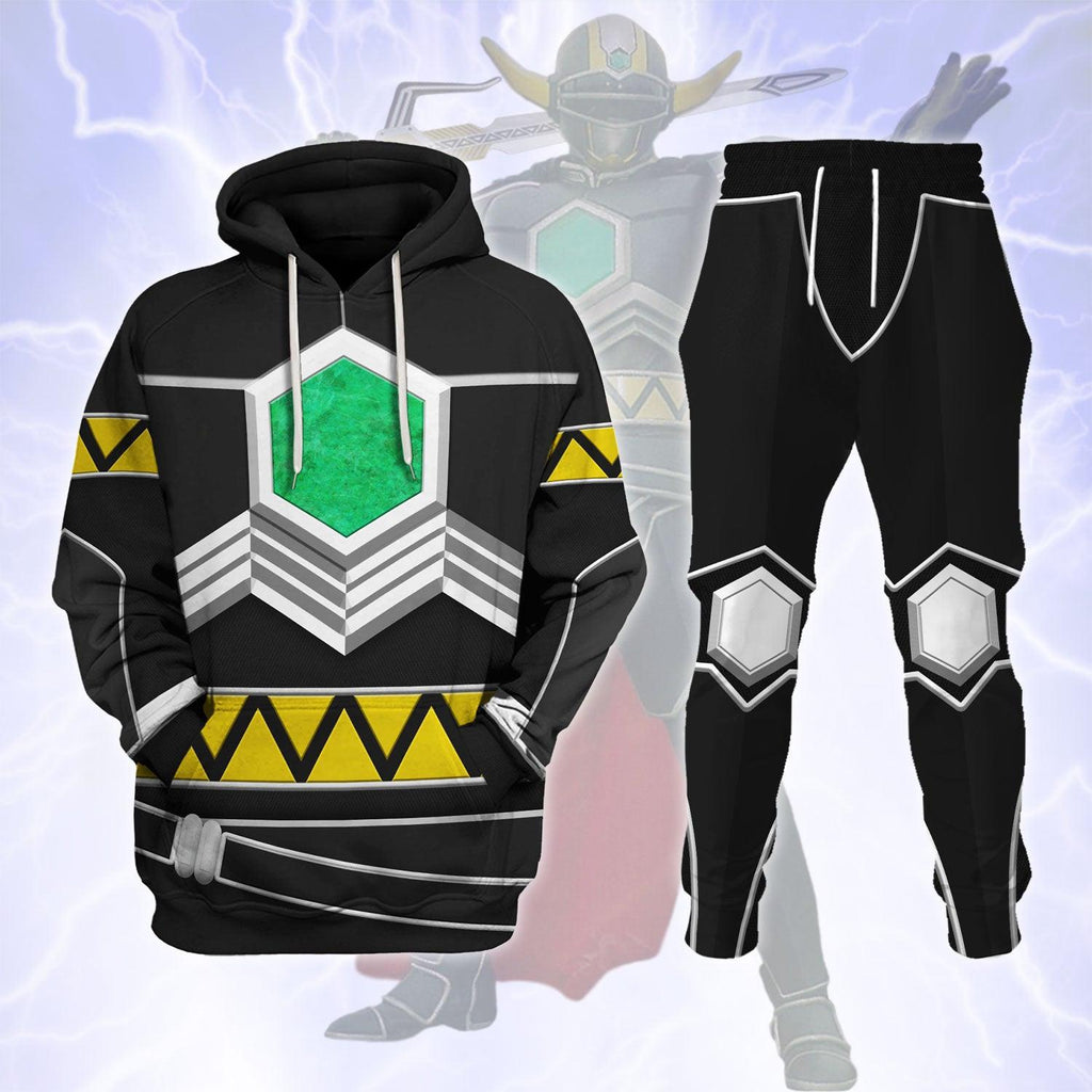 Oodiegang Power Rangers Lost Galaxy Black Costume Hoodie Sweatshirt T-Shirt Tracksuit - Oodiegang.com