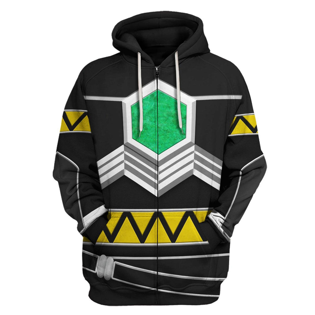 Oodiegang Power Rangers Lost Galaxy Black Costume Hoodie Sweatshirt T-Shirt Tracksuit - Oodiegang.com