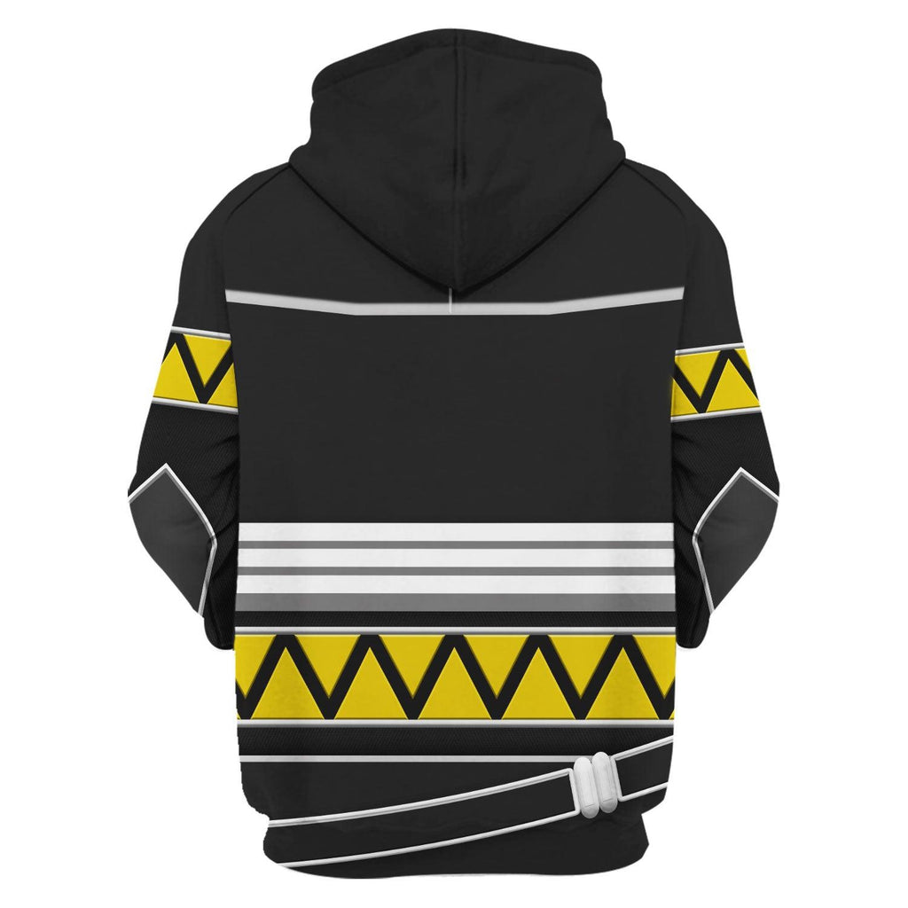 Oodiegang Power Rangers Lost Galaxy Black Costume Hoodie Sweatshirt T-Shirt Tracksuit - Oodiegang.com