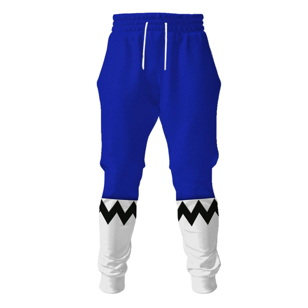 OodieGang Power Rangers Lost Galaxy Blue Costume Hoodie Sweatshirt T-Shirt Tracksuit - OodieGang.com