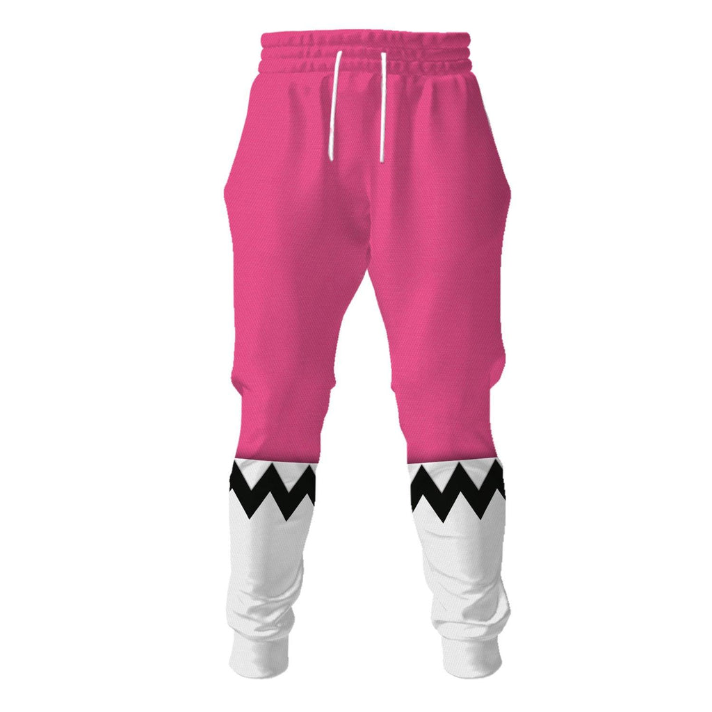 OodieGang Power Rangers Lost Galaxy Pink Costume Hoodie Sweatshirt T-Shirt Tracksuit - OodieGang.com