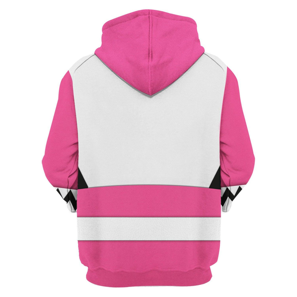 OodieGang Power Rangers Lost Galaxy Pink Costume Hoodie Sweatshirt T-Shirt Tracksuit - OodieGang.com