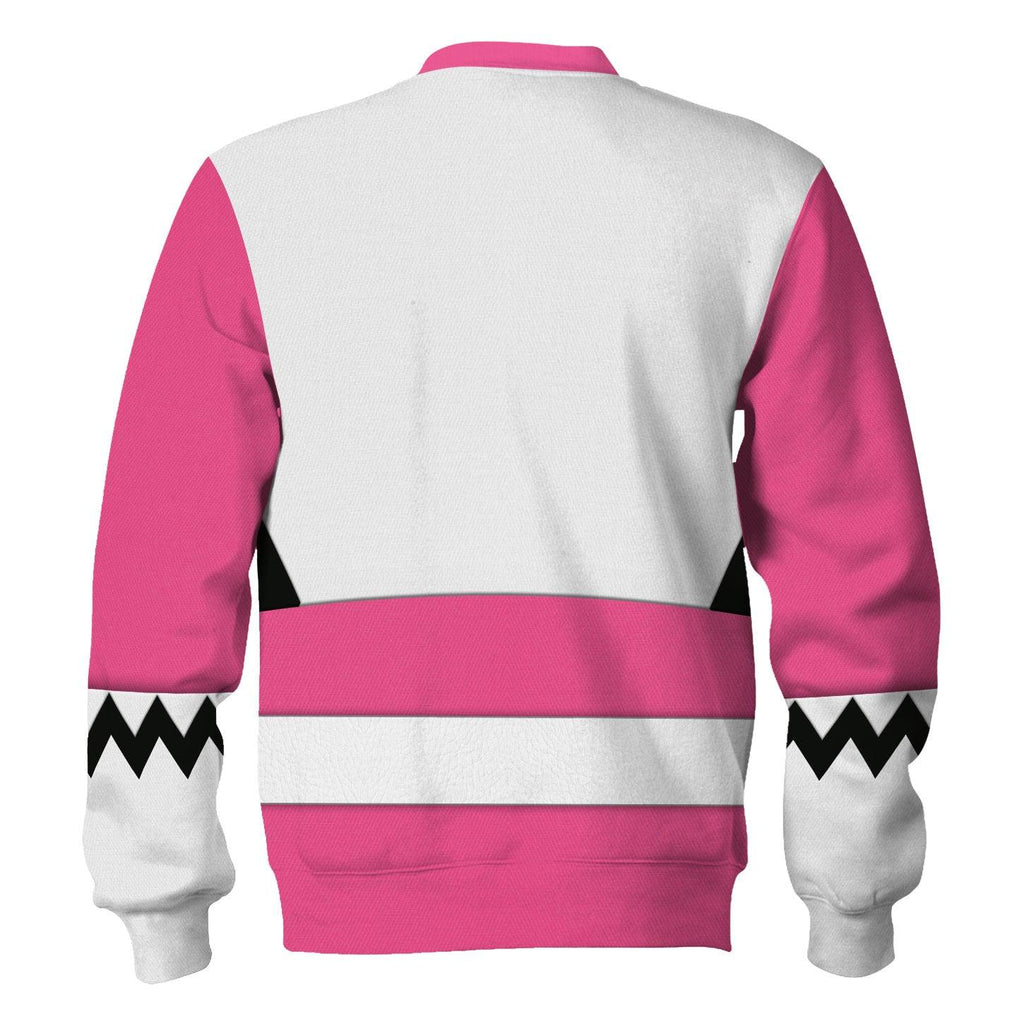 OodieGang Power Rangers Lost Galaxy Pink Costume Hoodie Sweatshirt T-Shirt Tracksuit - OodieGang.com