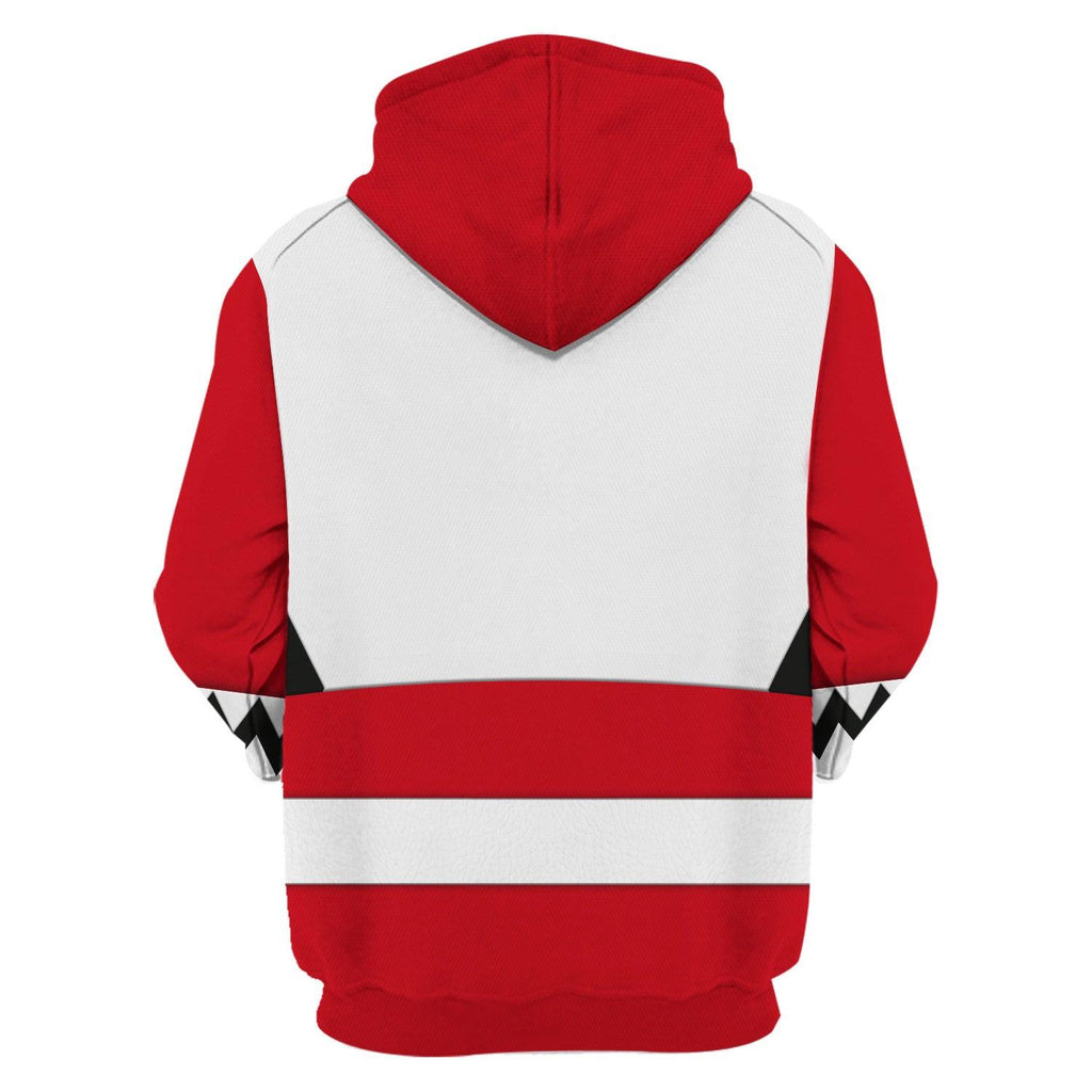 OodieGang Power Rangers Lost Galaxy Red Costume Hoodie Sweatshirt T-Shirt Tracksuit - OodieGang.com