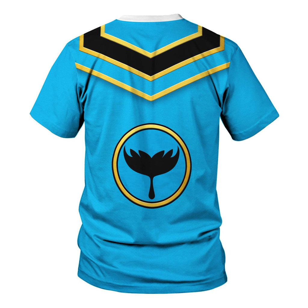 OodieGang Power Rangers Mystic Force (2006) Blue Costume Hoodie Sweatshirt T-Shirt Tracksuit - OodieGang.com