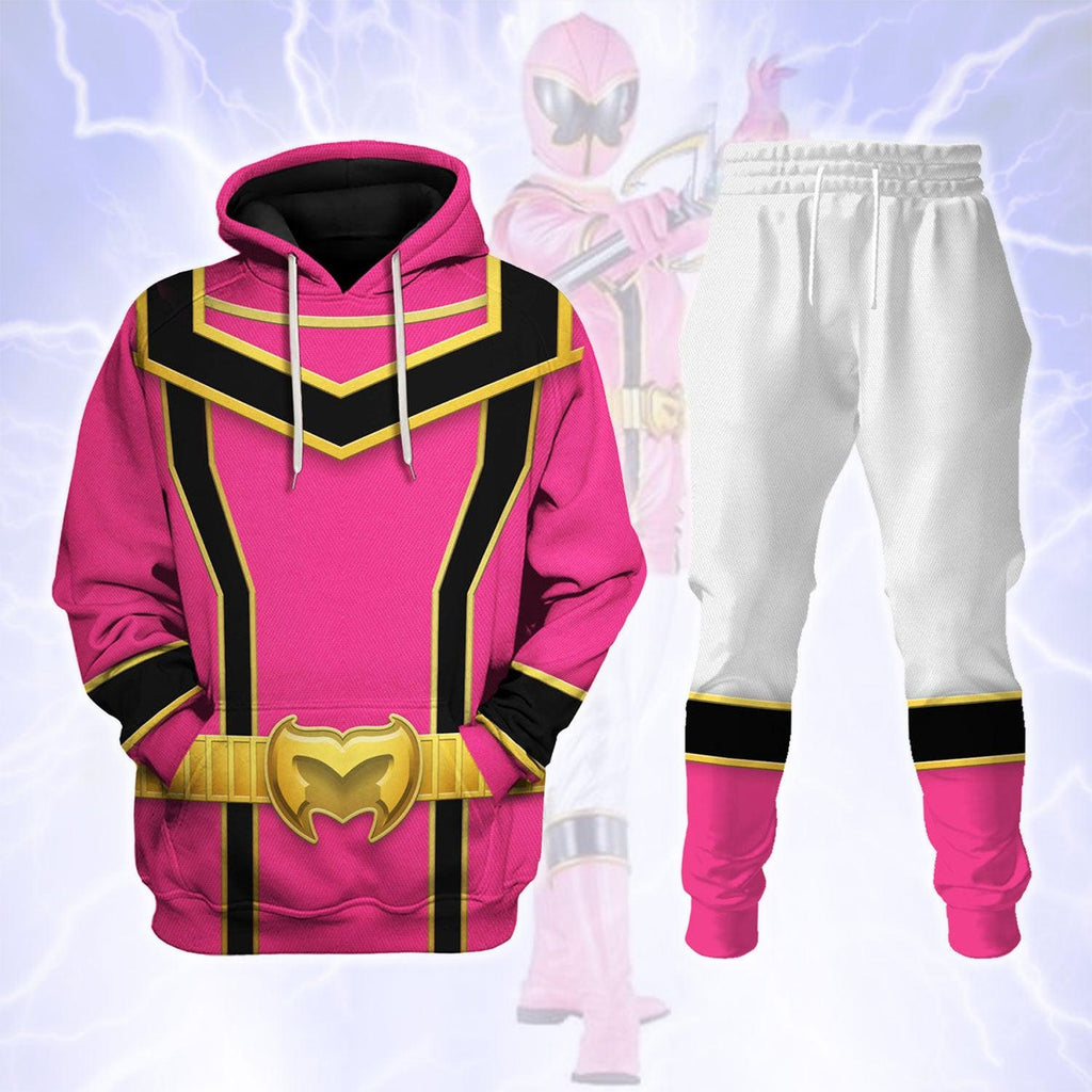 CustomsPig Power Rangers Mystic Force (2006) Pink Costume Hoodie Sweatshirt T-Shirt Tracksuit - CustomsPig.com