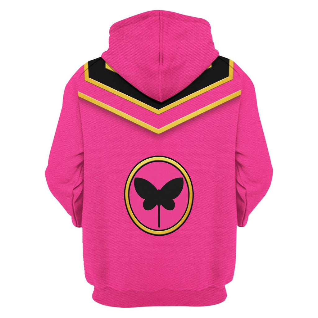 OodieGang Power Rangers Mystic Force (2006) Pink Costume Hoodie Sweatshirt T-Shirt Tracksuit - OodieGang.com