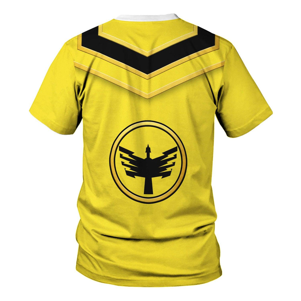 OodieGang Power Rangers Mystic Force (2006) Yellow Costume Hoodie Sweatshirt T-Shirt Tracksuit - OodieGang.com