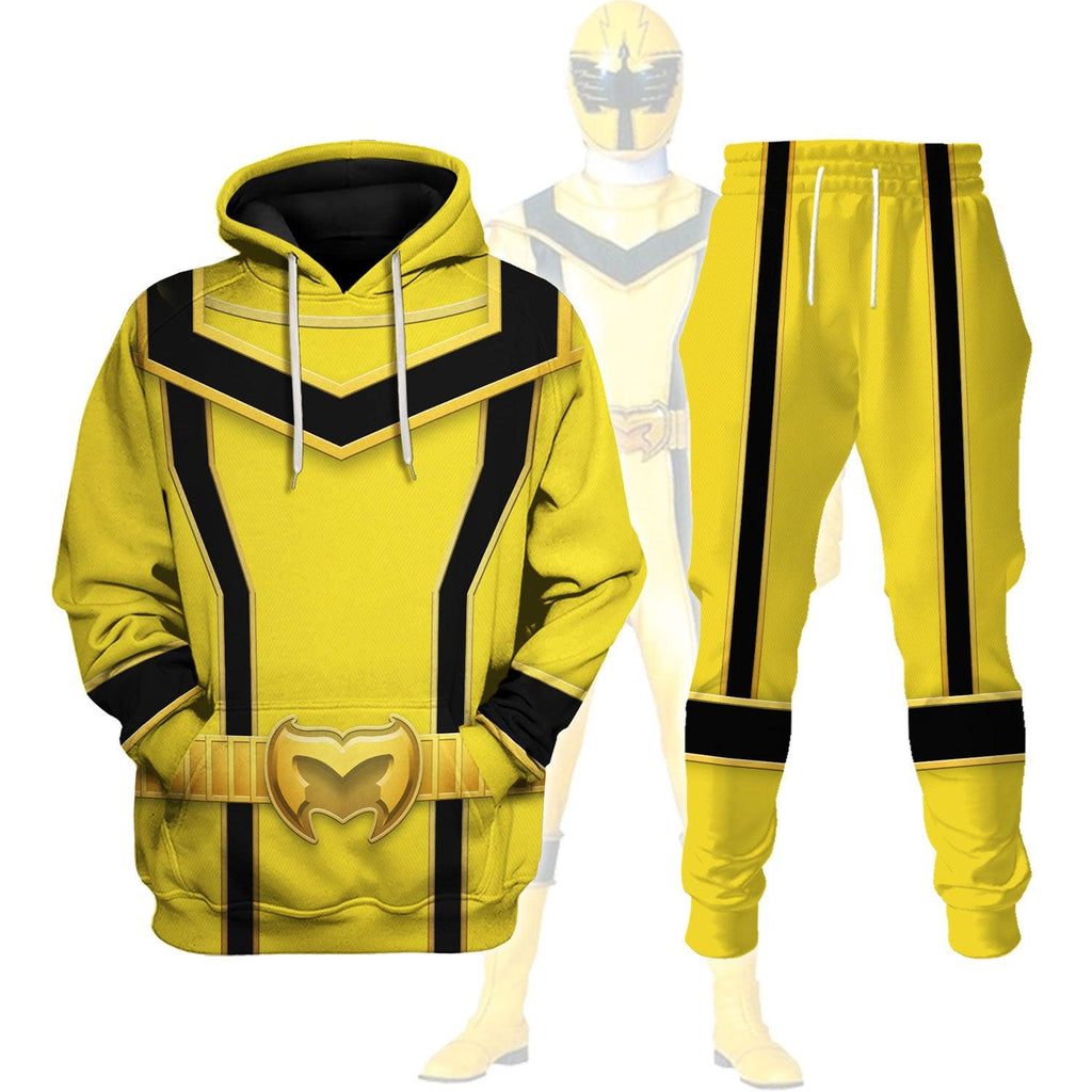 OodieGang Power Rangers Mystic Force (2006) Yellow Costume Hoodie Sweatshirt T-Shirt Tracksuit - OodieGang.com