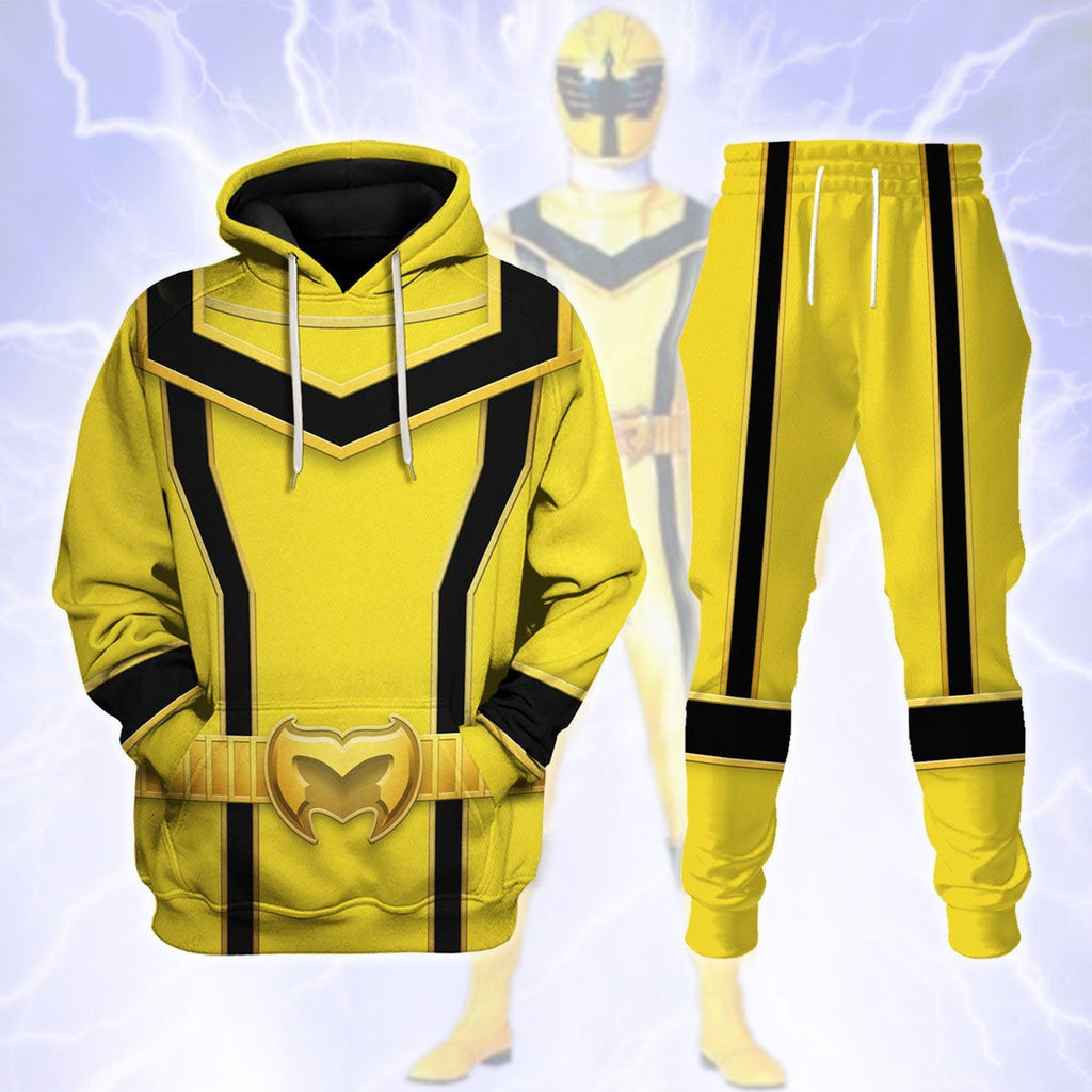 CustomsPig Power Rangers Mystic Force (2006) Yellow Costume Hoodie Sweatshirt T-Shirt Tracksuit - CustomsPig.com