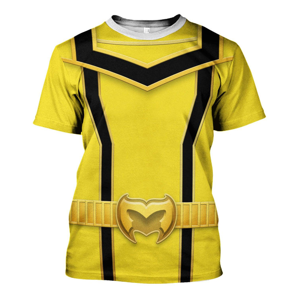 OodieGang Power Rangers Mystic Force (2006) Yellow Costume Hoodie Sweatshirt T-Shirt Tracksuit - OodieGang.com