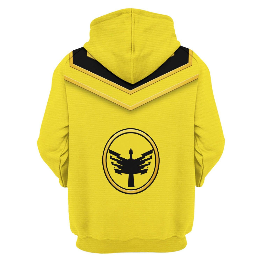 OodieGang Power Rangers Mystic Force (2006) Yellow Costume Hoodie Sweatshirt T-Shirt Tracksuit - OodieGang.com