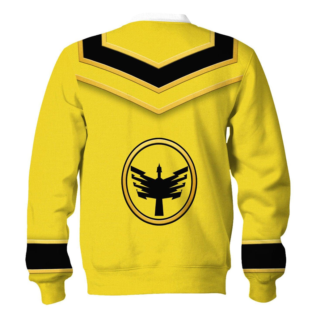 OodieGang Power Rangers Mystic Force (2006) Yellow Costume Hoodie Sweatshirt T-Shirt Tracksuit - OodieGang.com