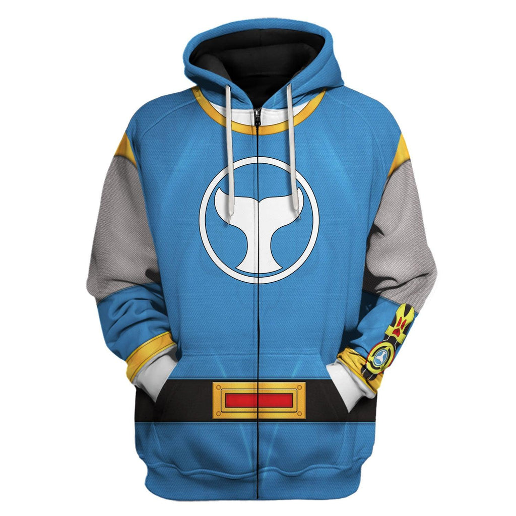 OodieGang Power Rangers Ninja Storm Blue Ranger Hoodies Sweatshirt T-shirt Hawaiian Tracksuit - OodieGang.com